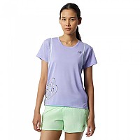 [해외]뉴발란스 Printed Fast Flight 반팔 티셔츠 6138576004 Vibrant Violet Heather