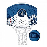 [해외]윌슨 Team Mini Hoop NBA Timber Set Ball And Mini Basketball Basket 3138392388 Multicolour