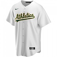 [해외]나이키 Oakland Athletics Official Replica Home 반팔 V넥 티셔츠 3138594502 White