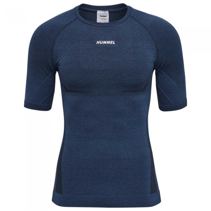 [해외]험멜 Mike Seamless 반팔 티셔츠 7138649289 Insignia Blue / Black Melange