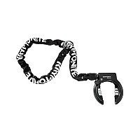 [해외]KRYPTONITE 맹꽁이 자물쇠 Ring Lock Retractable Whith Chain Plug In 1137797775 Black