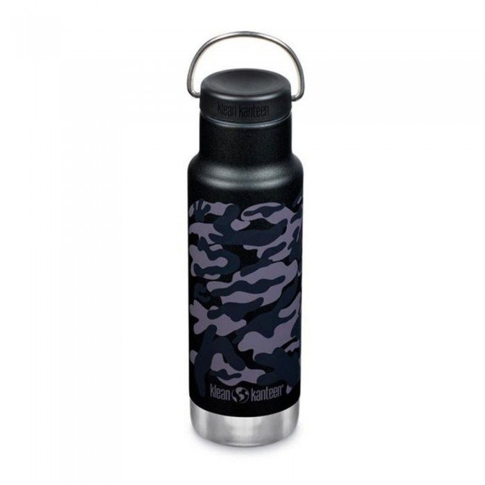 [해외]KLEAN KANTEEN Insulated Classic 스테인리스 스틸 병 루프 모자 532ml 6138634317 Black Camo