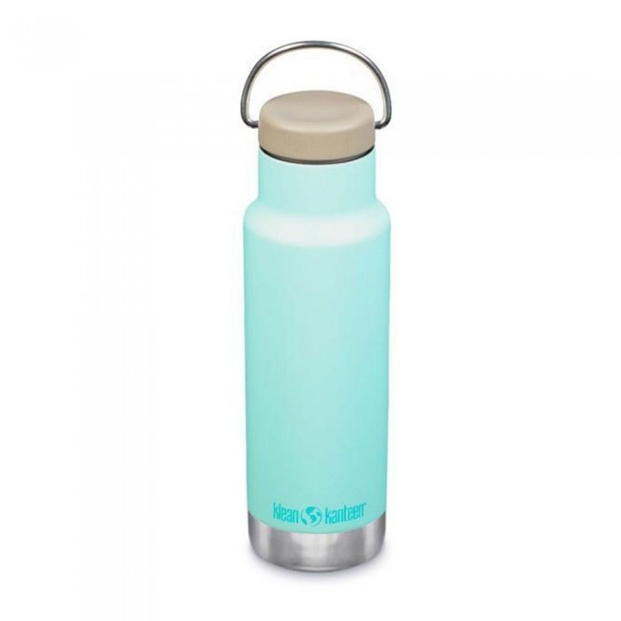 [해외]KLEAN KANTEEN 스테인리스 병 Insulated Classic 532ml 고리 캡 4138634318 Blue Tint