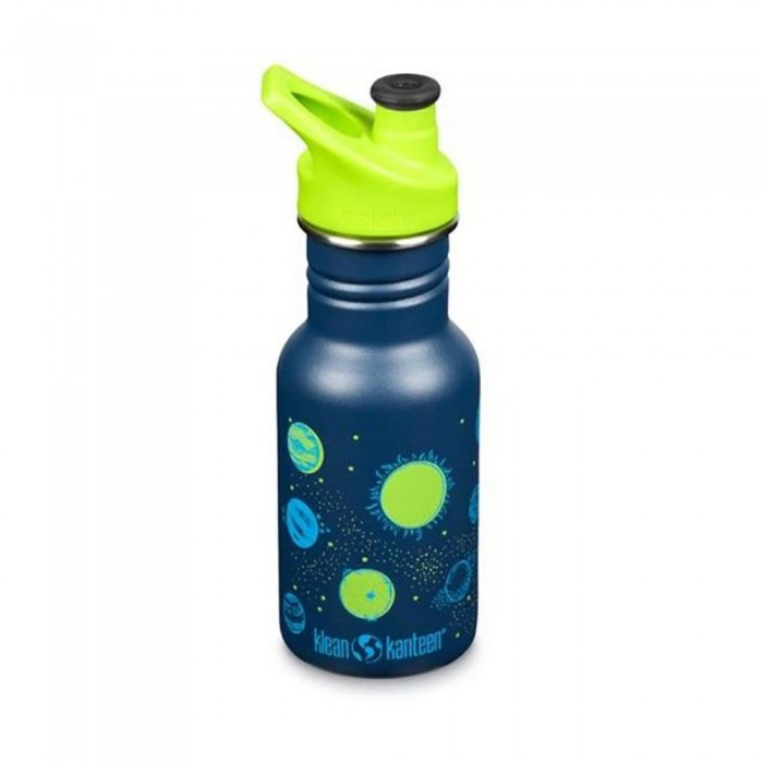 [해외]KLEAN KANTEEN 스테인리스 병 Kid Classic 355ml 스포츠 캡 4138634348 Planets