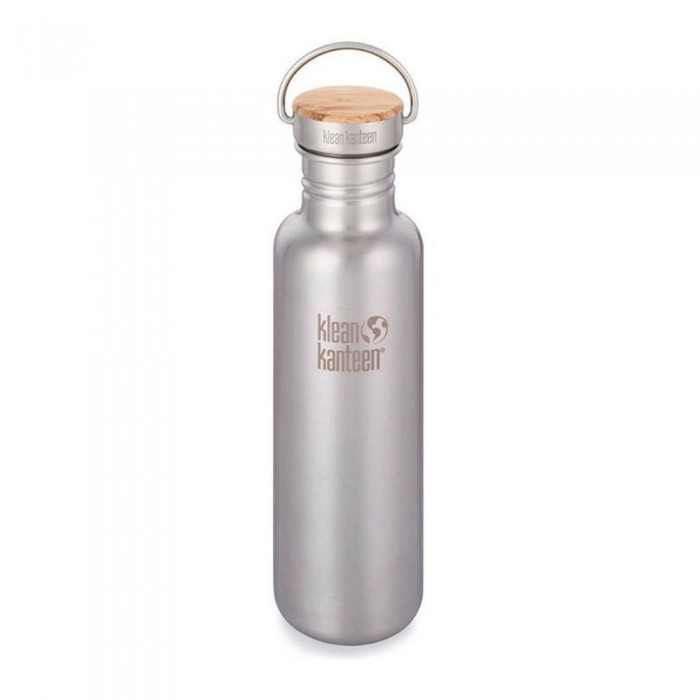 [해외]KLEAN KANTEEN Reflect Bamboo Cap 병 800ml 4138634362 Brushed Stainless