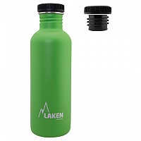 [해외]LAKEN 스테인리스 병 검은 모자 Basic Steel 7138785687 Green