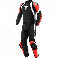 [해외]다이네즈 Avro 4 Leather Suit 9138349246 Matte Black / Fluo Red / White