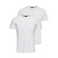 [해외]ONLY & SONS 슬림핏 칼라 티셔츠 & 손즈 온시아슨 138587520 white