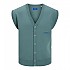 [해외]잭앤존스 조끼 Eduard 138829553 Mineral Blue / Overshirt Fitd Vest