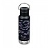 [해외]KLEAN KANTEEN Insulated Classic 스테인리스 스틸 병 루프 모자 532ml 12138634317 Black Camo