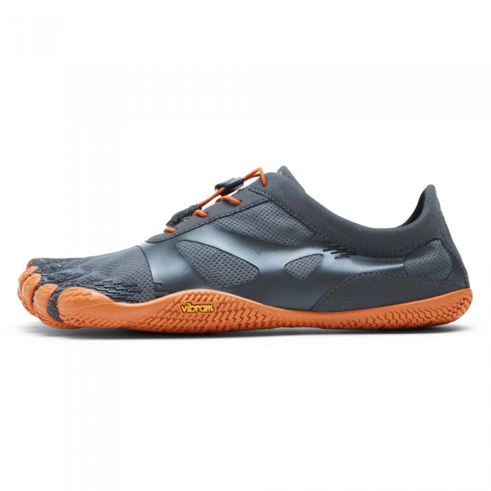 [해외]비브람 FIVEFINGERS KSO Evo 하이킹화 4138794923 Grey / Orange