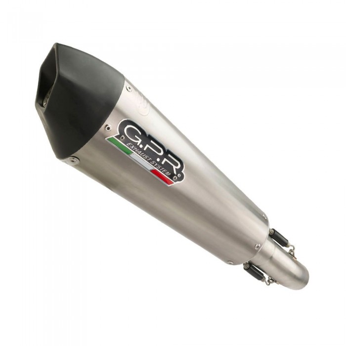 [해외]GPR EXHAUST SYSTEMS GP Evo 4 Kawasaki Versys 1000 i.e. 21-22 Titanium 인증된 슬립온 머플러 9138834641 Silver