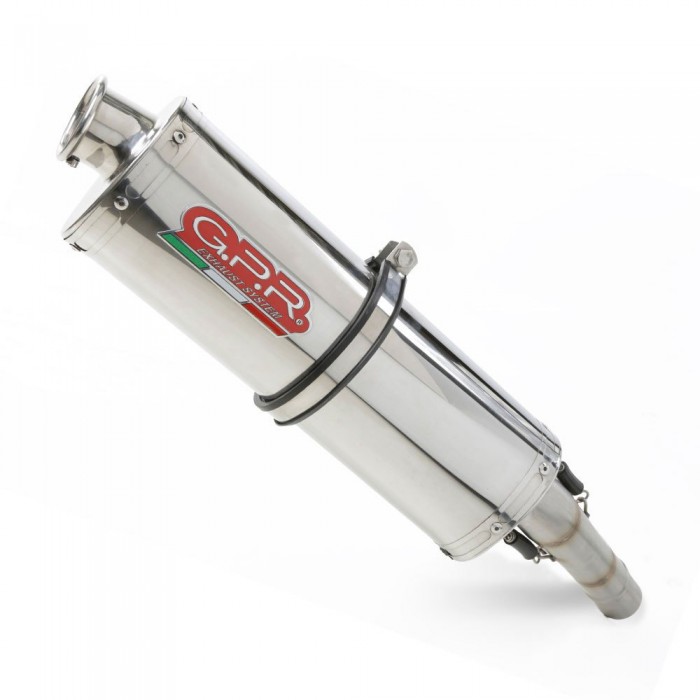 [해외]GPR EXHAUST SYSTEMS Trioval Benelli TRK 502 X 21-22 Stainless Steel 인증된 슬립온 머플러 9138834773 Silver