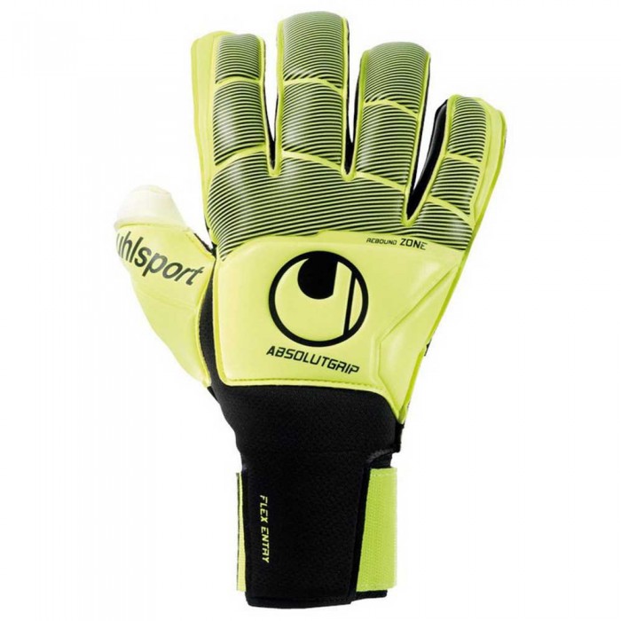 [해외]울스포츠 Absolutgrip Flex 프레임 Carbon 골키퍼 글러브 3138670414 Fluo Yellow / Black