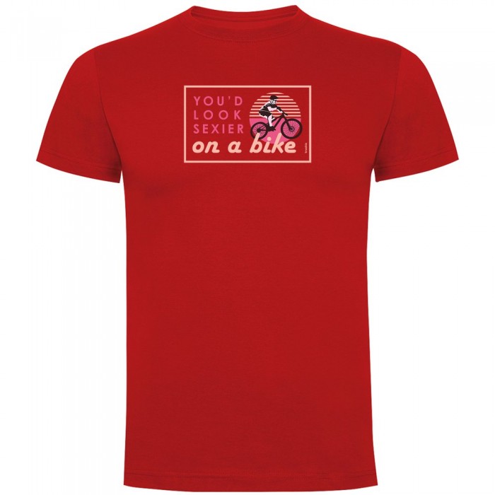 [해외]KRUSKIS Sexier On A Bike 반팔 티셔츠 1138061961 Red