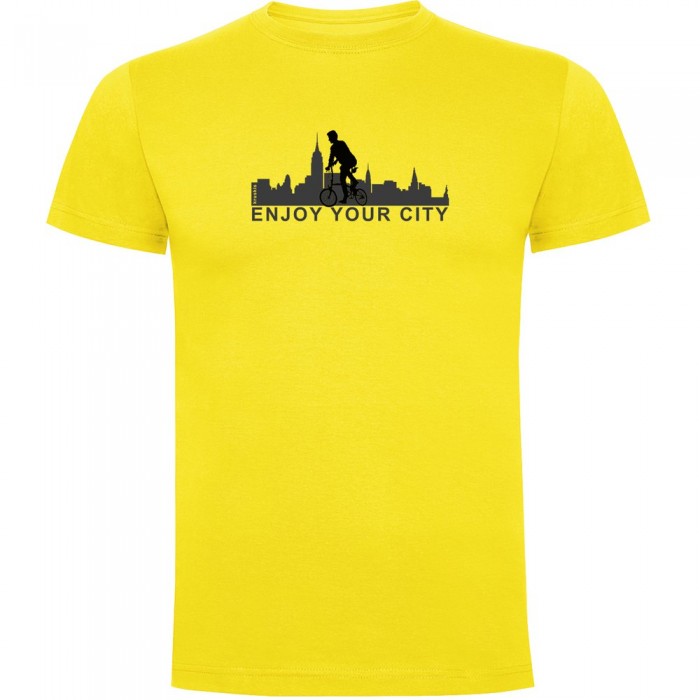 [해외]KRUSKIS Enjoy Your City 반팔 티셔츠 1138062092 Yellow