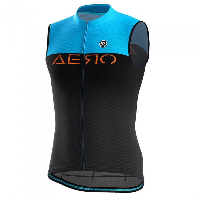 [해외]바이시클라인 Aero S2 슬리브리스 사이클링 져지 1138768962 Fluo Light Blue