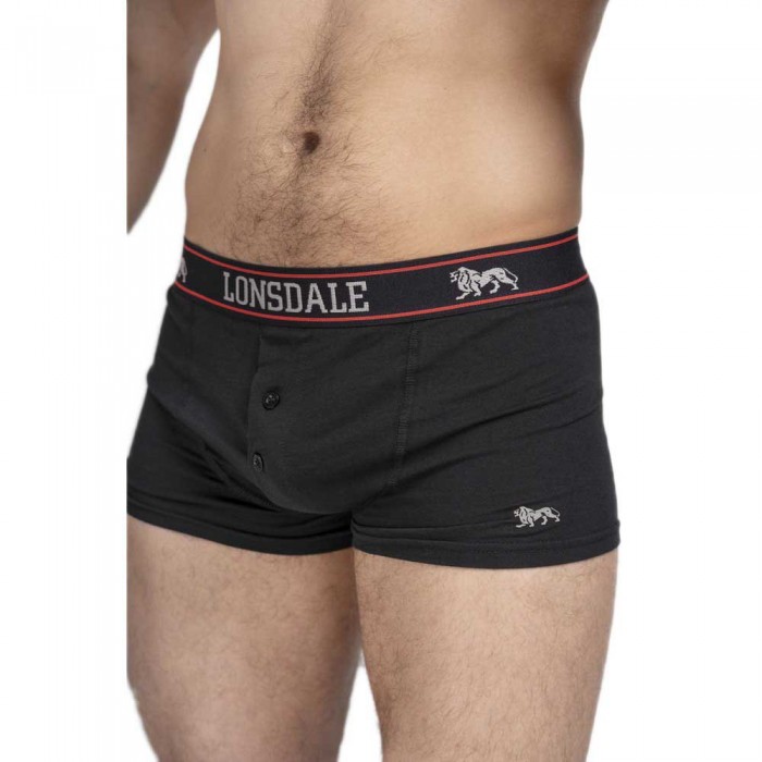 [해외]LONSDALE Oakworth 복서 브리프 2 단위 6138795184 Black