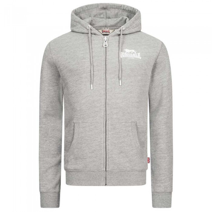 [해외]LONSDALE Borwick 풀지퍼 스웨트셔츠 138794994 Marl Grey