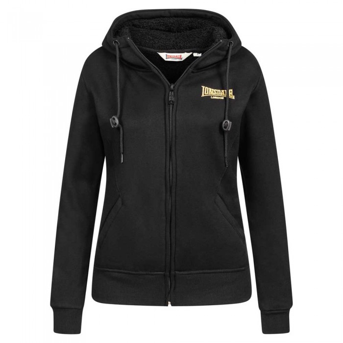 [해외]LONSDALE Zennor 풀지퍼 스웨트셔츠 7138795310 Black / Gold