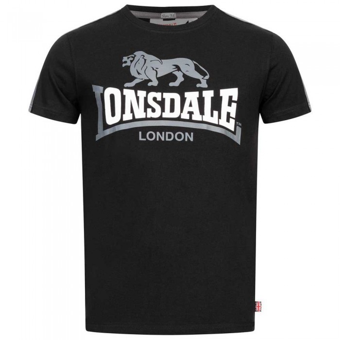 [해외]LONSDALE Bulverhythe 반팔 티셔츠 7138795005 Black / White / Grey