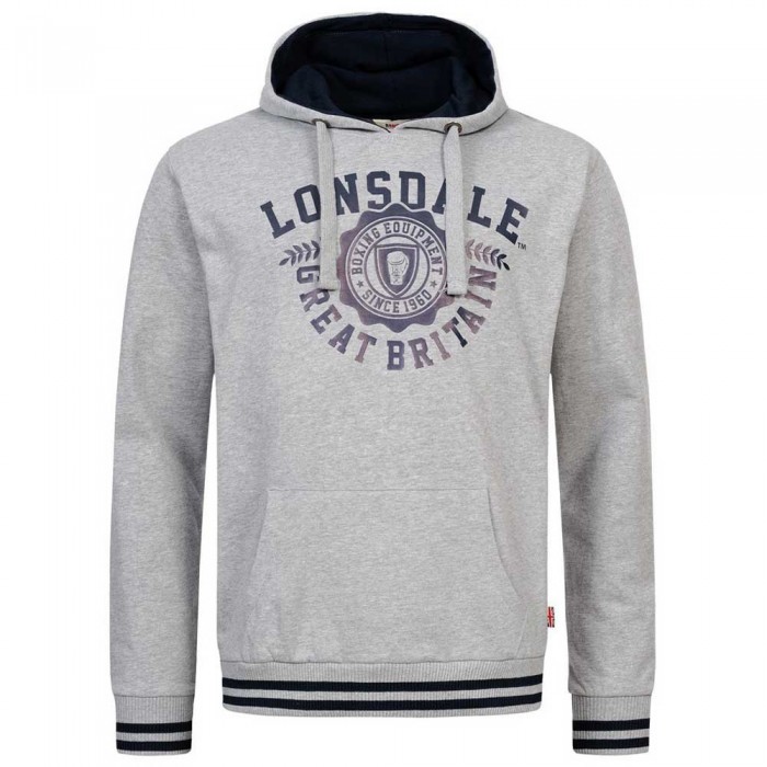 [해외]LONSDALE Daccombe 후드티 7138795044 Marl Grey / Navy