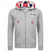 [해외]LONSDALE Dittisham 풀지퍼 스웨트셔츠 7138795056 Marl Grey / Navy / Red