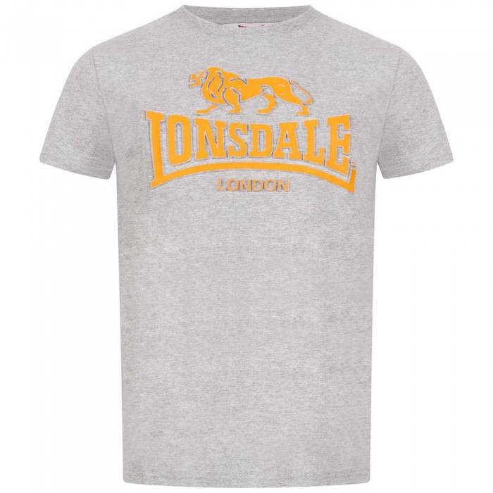 [해외]LONSDALE Kingswood 반팔 티셔츠 7138795127 Marl Grey / Yellow