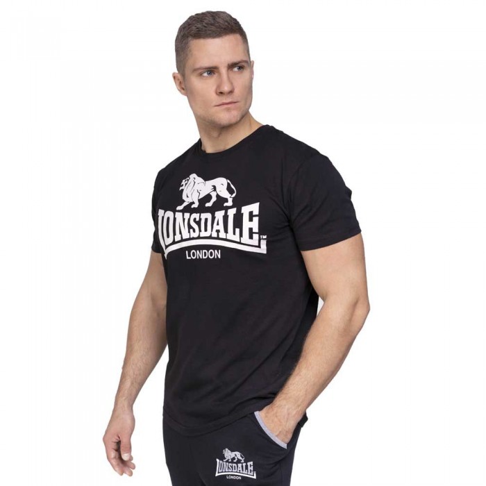 [해외]LONSDALE Logo 반팔 티셔츠 7138795155 Black