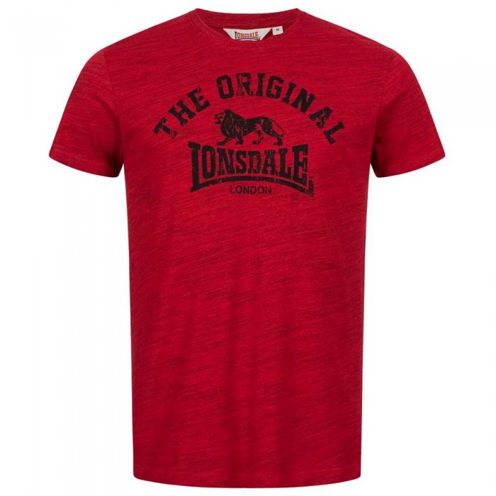 [해외]LONSDALE Original 반팔 티셔츠 7138795189 Marl Red / Black