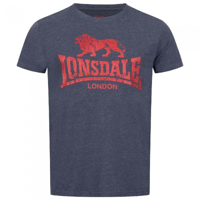 [해외]LONSDALE Silverhill 반팔 티셔츠 7138795235 Marl Navy / Dark Red