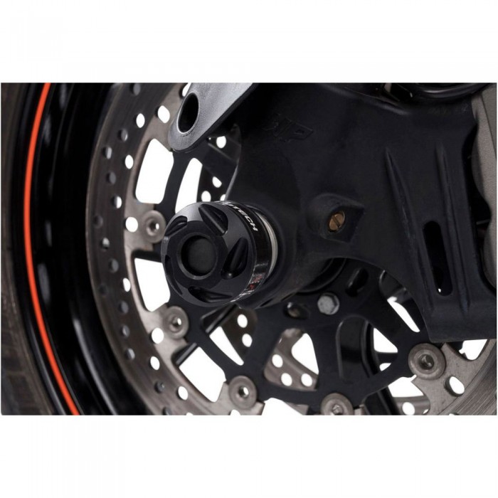 [해외]SW-MOTECH KTM Duke 앞바퀴 축 보호대 9138817186 Black