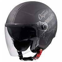 [해외]프리미어  헬멧 Rocker Visor OR 9 BM 오픈 페이스 헬멧 9138713045 Black / Grey