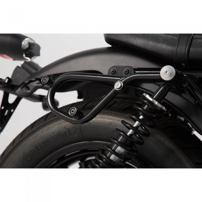 [해외]SW-MOTECH SLC Moto Guzzi V9 Bobber/Roamer ABS 16-19 왼쪽 케이스 피팅 9138821105 Black