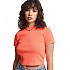 [해외]슈퍼드라이 Code Essential Fitted Crop 티셔츠 138856501 Hyper Fire Coral