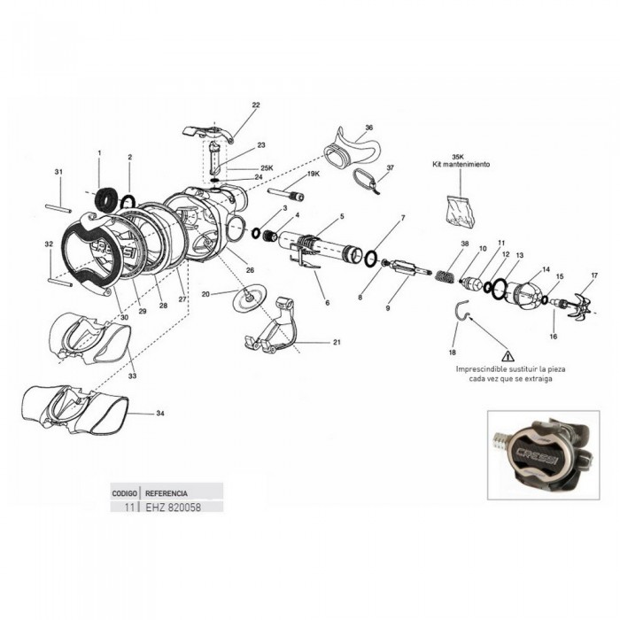 [해외]크레시 Ellipse Balanced-Master 2단 보상 챔버 밸브 10138751540