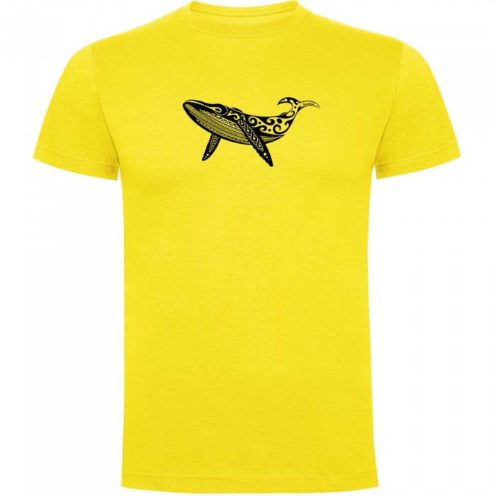[해외]KRUSKIS Whale Tribal 반팔 티셔츠 10138100798 Yellow