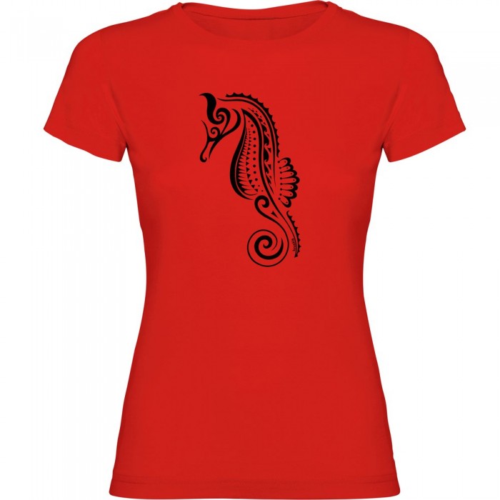 [해외]KRUSKIS Seahorse Tribal 반팔 티셔츠 10138100820 Red