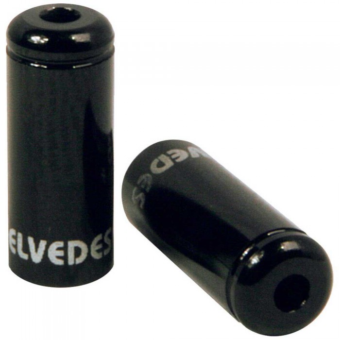 [해외]ELVEDES 알루미늄 브레이크 실드 페룰 Ø5.0 mm 10 단위 1138694387 Black