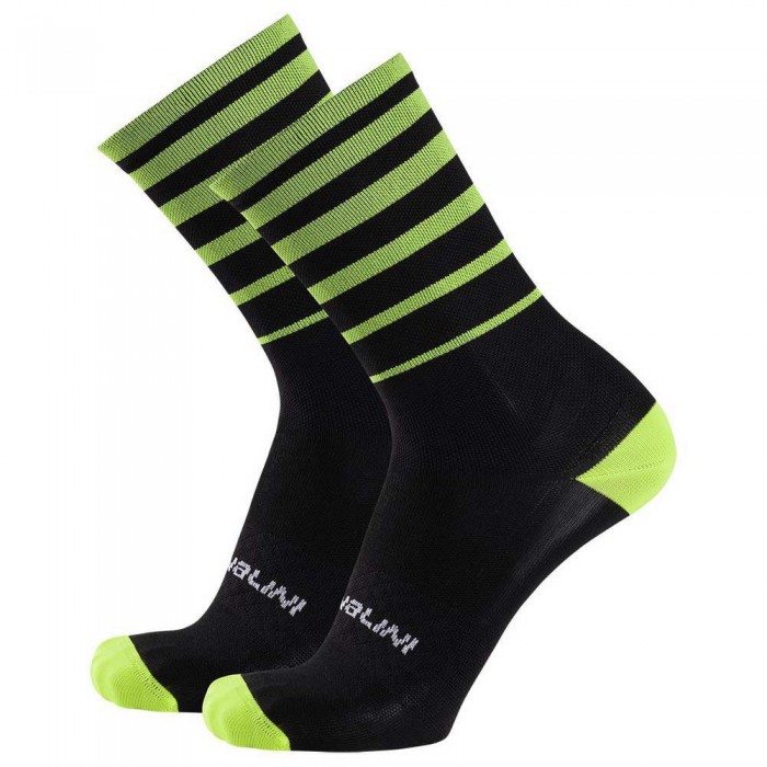 [해외]NALINI Gravel Half 긴 양말 1138775085 Black / Neon Yellow