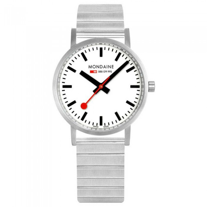 [해외]몬데인 Classic 36 mm 시계 138893373 White / St. Steel Brushed