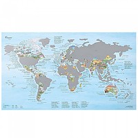 [해외]AWESOME MAPS Hiking Map Scratch Edition Best Hiking Trails In The World Scratch 4138435079