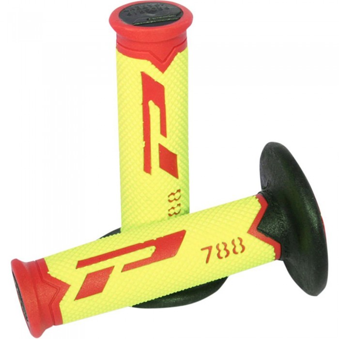 [해외]PROGRIP Triple Density Offroad 788 핸들 그립 9138829495 Red / Fluo Yellow / Black