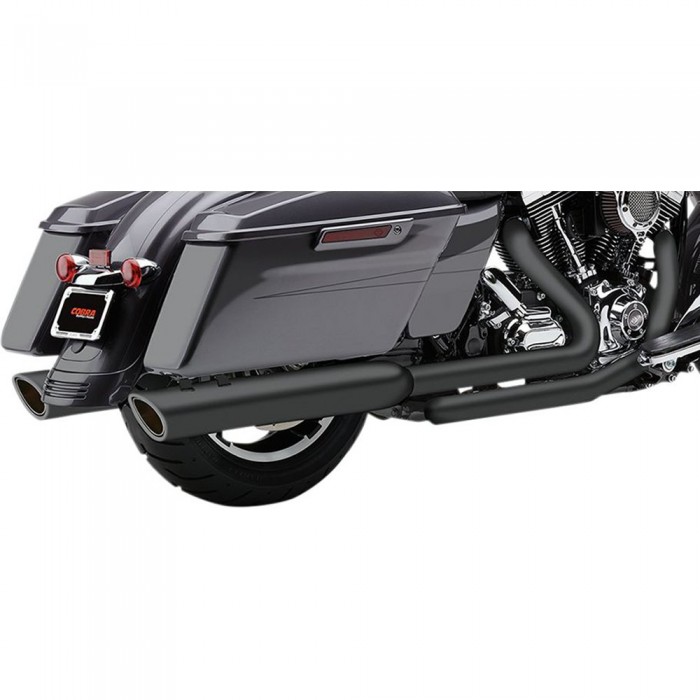 [해외]COBRA Harley Davidson 6106RB 비인증 슬립온 머플러 9138835564 Matt Black