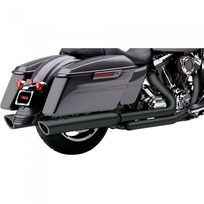 [해외]COBRA Harley Davidson 6108RB 비인증 슬립온 머플러 9138835568 Matt Black