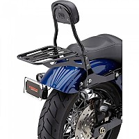 [해외]COBRA Harley Davidson FXDSE 1800 07 602-2004B Backrest 9138844062 Black / Silver