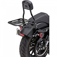 [해외]COBRA Harley Davidson XL 1200 C 16 602-2005B Backrest 9138844090 Black / Silver