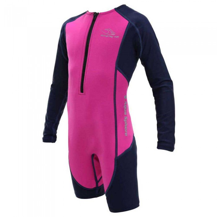 [해외]아쿠아스피어 주니어 긴팔 잠수복 Stingray HP2 6138704355 Pink / Navy Blue