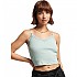 [해외]슈퍼드라이 Vintage 미니 Rib Lace Cami 민소매 티셔츠 138856580 Powder Blue