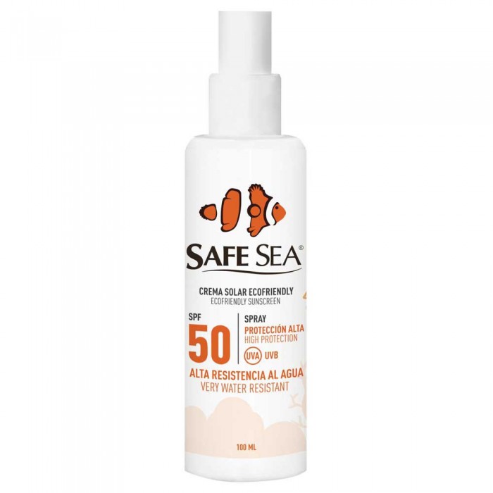 [해외]SAFE SEA Spf 50 100ml 보호 스프레이 자외선 차단제 100ml 4138797897 White